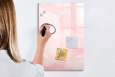 Pizarra borrable de cristal con imanes Tablero elegante para fotos y notas.