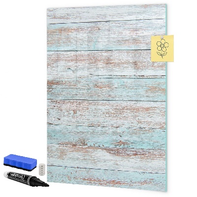 Pizarra magnética de pared con rotulador Tablero decorativo para fotos de estilo rústico