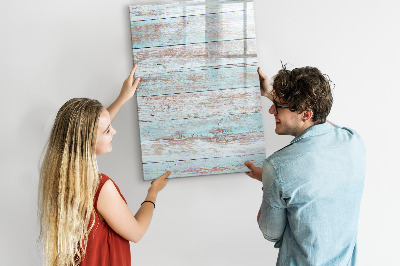 Pizarra magnética de pared con rotulador Tablero decorativo para fotos de estilo rústico
