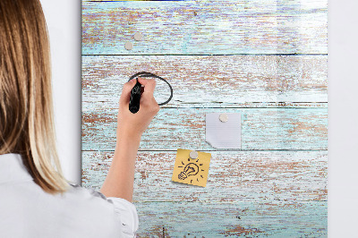 Pizarra magnética de pared con rotulador Tablero decorativo para fotos de estilo rústico