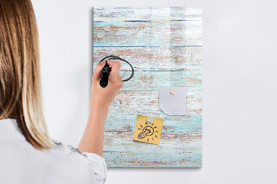 Pizarra magnética de pared con rotulador Tablero decorativo para fotos de estilo rústico