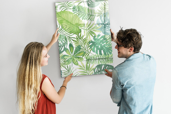 Pizarra magnética de pared con rotulador Pizarra verde con espacio para fotos