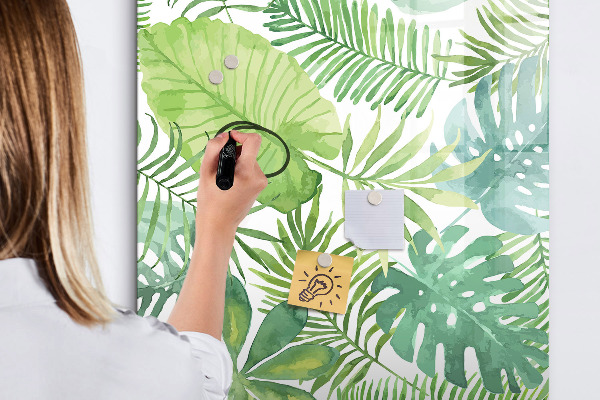 Pizarra magnética de pared con rotulador Pizarra verde con espacio para fotos