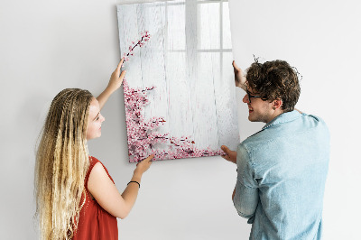 Pizarra magnética de pared con rotulador Un espacio creativo para fotos y notas.