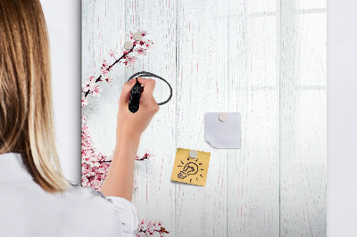 Pizarra magnética de pared con rotulador Un espacio creativo para fotos y notas.