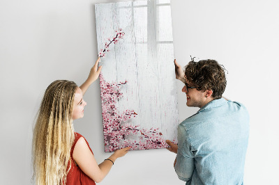 Pizarra magnética de pared con rotulador Un espacio creativo para fotos y notas.