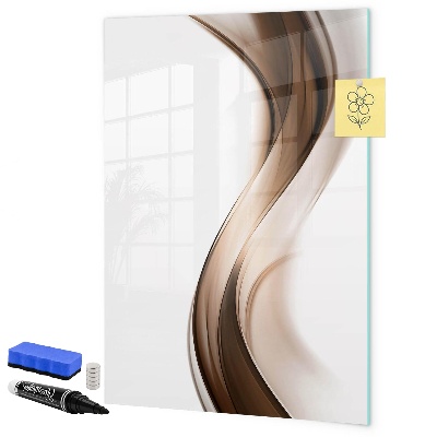 Pizarra borrable de cristal con imanes Un elegante tablero para notas y fotos.