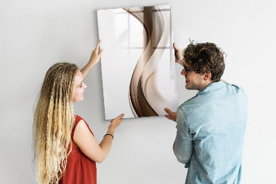 Pizarra borrable de cristal con imanes Un elegante tablero para notas y fotos.