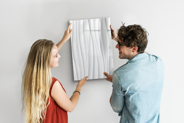 Pizarra magnética de pared con rotulador Un elegante tablero para notas y fotos.