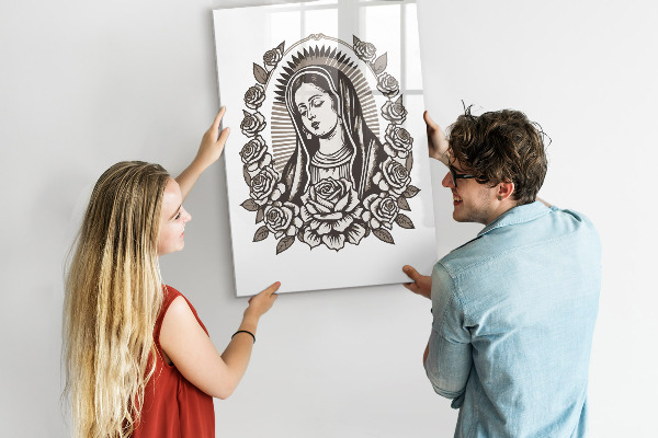 Pizarra magnética de pared con rotulador Tablero elegante para fotos y notas.