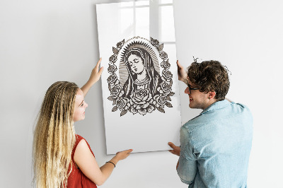 Pizarra magnética de pared con rotulador Tablero elegante para fotos y notas.