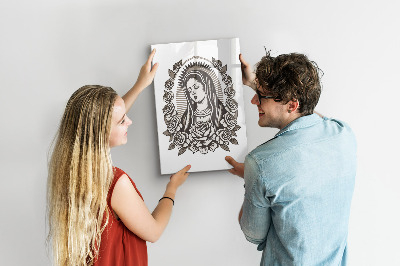 Pizarra magnética de pared con rotulador Tablero elegante para fotos y notas.