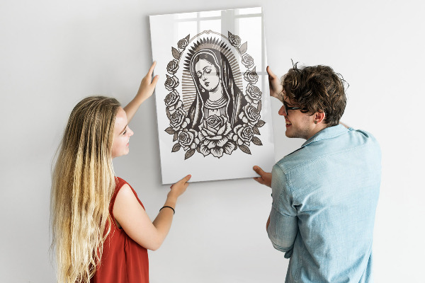Pizarra magnética de pared con rotulador Tablero elegante para fotos y notas.