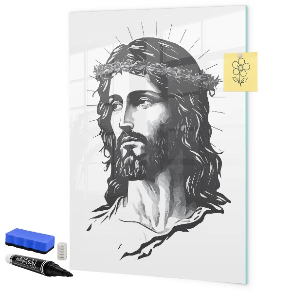 Pizarra borrable de cristal con imanes Inspiraciones con amor y esperanza