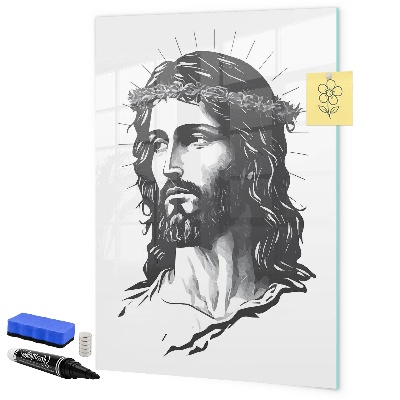 Pizarra borrable de cristal con imanes Inspiraciones con amor y esperanza