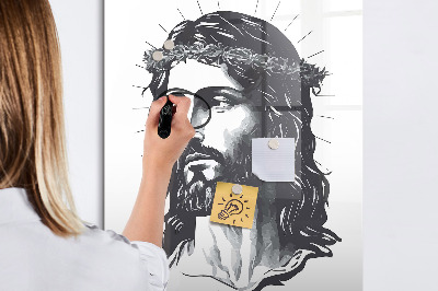 Pizarra borrable de cristal con imanes Inspiraciones con amor y esperanza