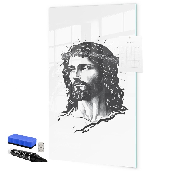 Pizarra borrable de cristal con imanes Inspiraciones con amor y esperanza