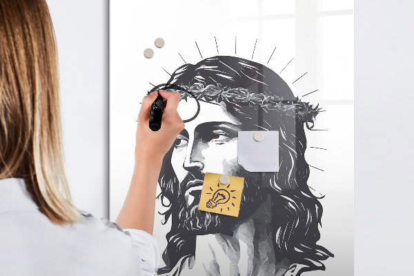 Pizarra borrable de cristal con imanes Inspiraciones con amor y esperanza