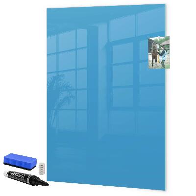 Pizarra magnética de pared con rotulador Un tablero colorido para notas y fotos.