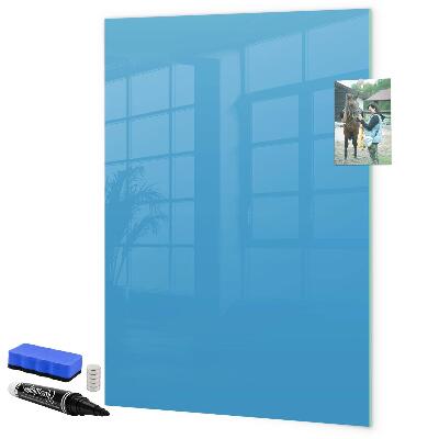Pizarra magnética de pared con rotulador Un tablero colorido para notas y fotos.