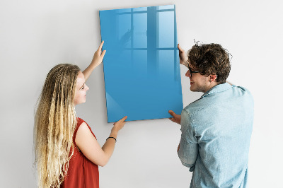 Pizarra magnética de pared con rotulador Un tablero colorido para notas y fotos.