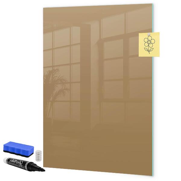 Pizarra borrable de cristal con imanes Un práctico tablero para notas y fotos.