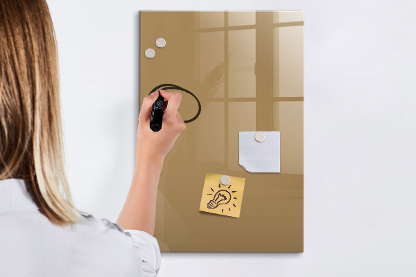 Pizarra borrable de cristal con imanes Un práctico tablero para notas y fotos.