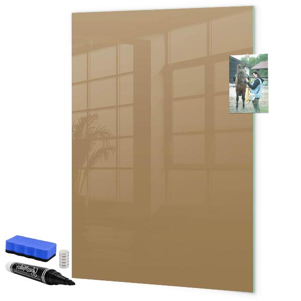 Pizarra borrable de cristal con imanes Un práctico tablero para notas y fotos.