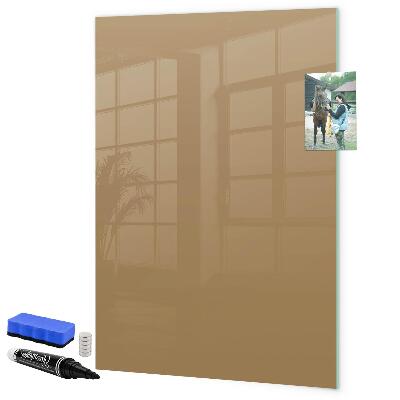 Pizarra borrable de cristal con imanes Un práctico tablero para notas y fotos.
