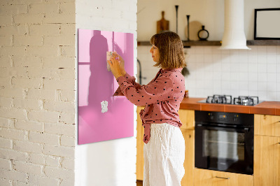 Pizarra magnética de pared con rotulador Tablero rosa para notas y fotos