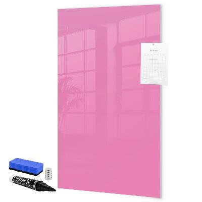 Pizarra magnética de pared con rotulador Tablero rosa para notas y fotos