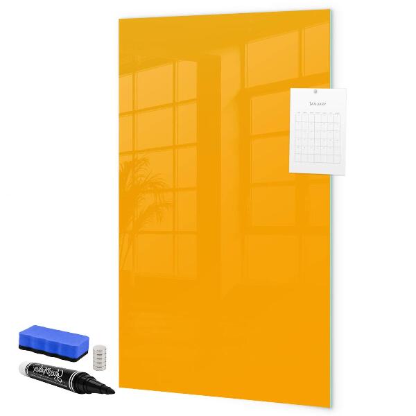 Pizarra magnética de pared con rotulador Un tablero colorido para notas y fotos.
