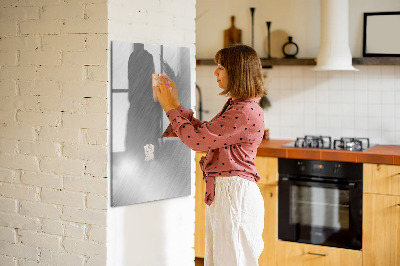 Pizarra magnética de pared con rotulador Tablero fotográfico de metal