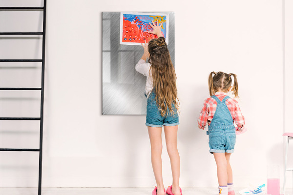 Pizarra magnética de pared con rotulador Tablero fotográfico de metal