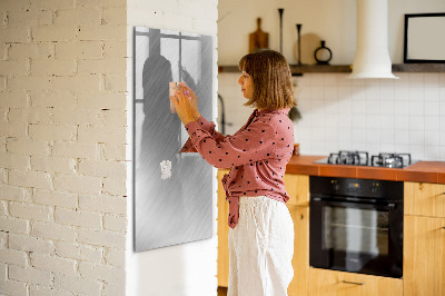 Pizarra magnética de pared con rotulador Tablero fotográfico de metal