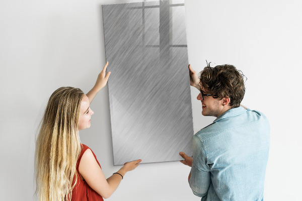 Pizarra magnética de pared con rotulador Tablero fotográfico de metal