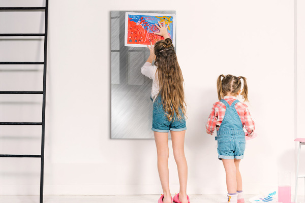 Pizarra magnética de pared con rotulador Tablero fotográfico de metal