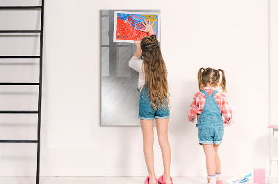 Pizarra magnética de pared con rotulador Tablero fotográfico de metal