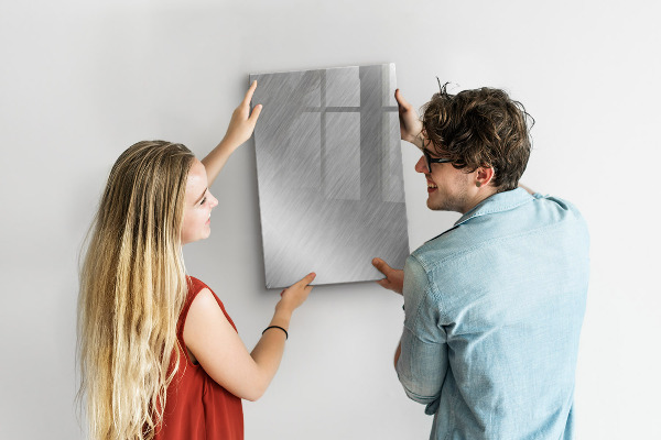 Pizarra magnética de pared con rotulador Tablero fotográfico de metal