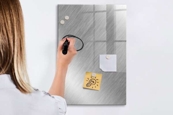 Pizarra magnética de pared con rotulador Tablero fotográfico de metal