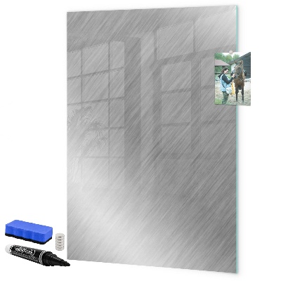 Pizarra magnética de pared con rotulador Tablero fotográfico de metal