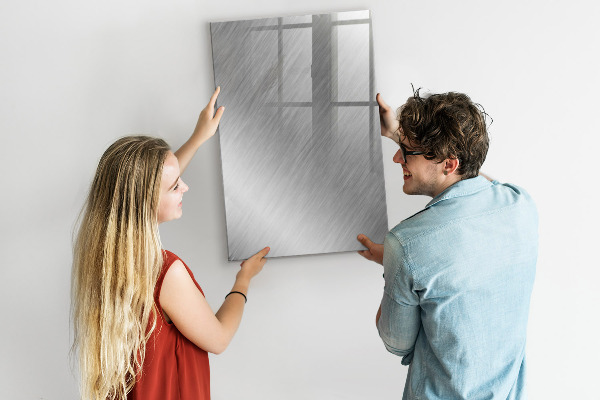 Pizarra magnética de pared con rotulador Tablero fotográfico de metal