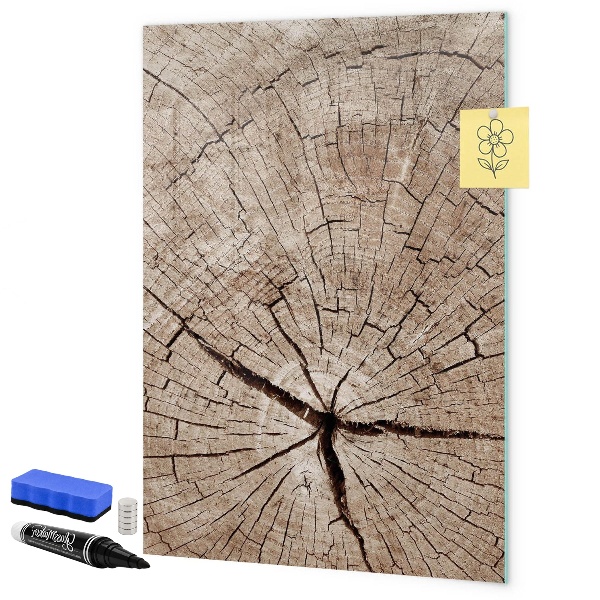 Pizarra magnética de pared con rotulador Un fondo natural para fotos y notas.