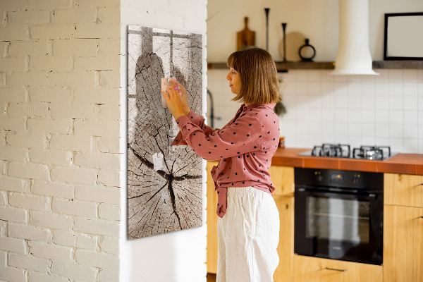 Pizarra magnética de pared con rotulador Un fondo natural para fotos y notas.