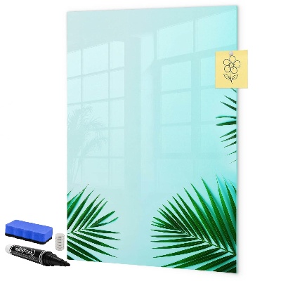 Pizarra borrable de cristal con imanes Tablero creativo para fotos y notas