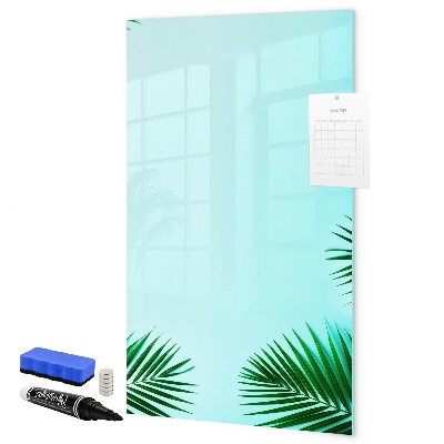 Pizarra borrable de cristal con imanes Tablero creativo para fotos y notas