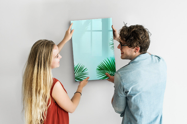 Pizarra borrable de cristal con imanes Tablero creativo para fotos y notas