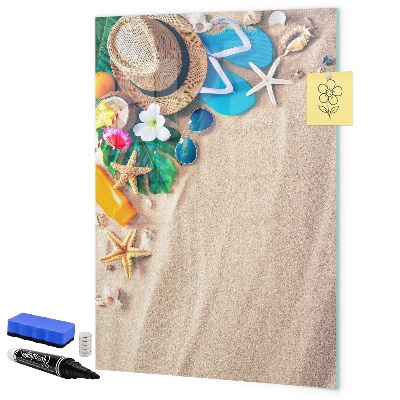 Pizarra magnética de pared con rotulador Un tablero creativo para los recuerdos de vacaciones