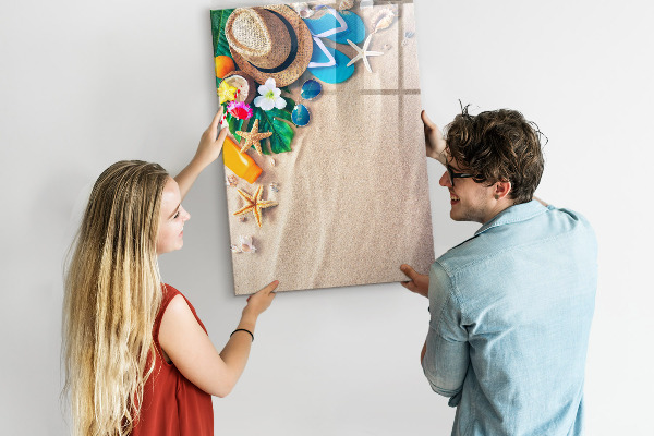 Pizarra magnética de pared con rotulador Un tablero creativo para los recuerdos de vacaciones