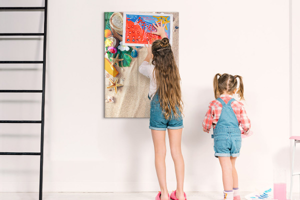 Pizarra magnética de pared con rotulador Un tablero creativo para los recuerdos de vacaciones